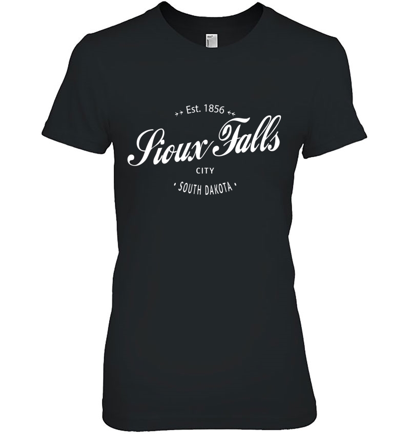 Classic Sioux Falls South Dakota State Retro Vintage Style Ladies Tee
