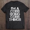 Cobb Funny Surname Family Tree Birthday Reunion Gift Idea Tee