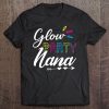 Color Vintage Retro Party Nana Happy Mother Day Love Shirt Tee