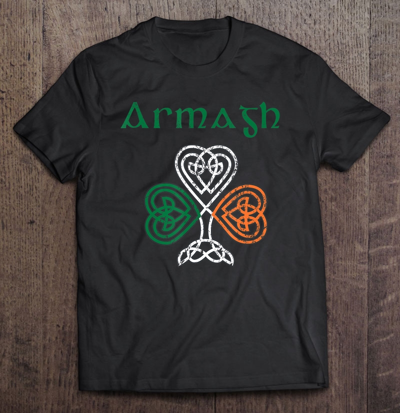 County Armagh Shamrock Ireland Flag, Craic And Ceol Shirt