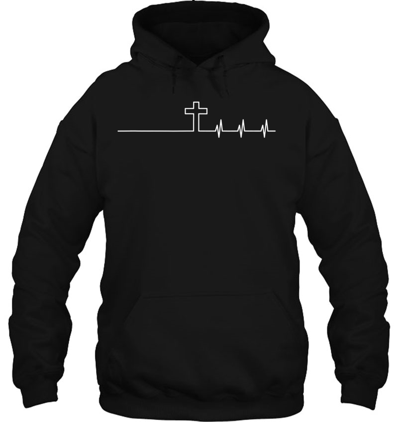 Cross Heartbeat Christian Clothing Mugs