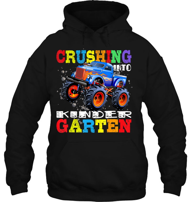 Crushing Into Kindergarten Tee Monster Truck Back To School Mugs