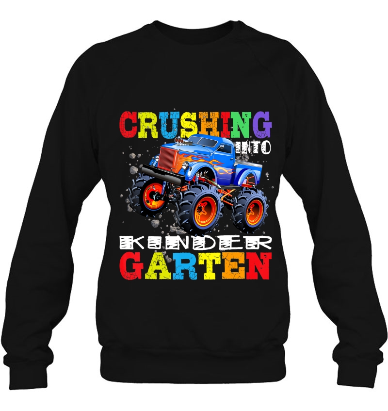 Crushing Into Kindergarten Tee Monster Truck Back To School Mugs