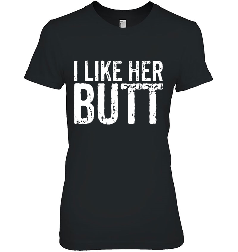 Cute Valentines Couple Matching Outfit I Like Her Butt Set1 Pullover Hoodie