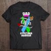 Dad Hypotonia Awareness Leopard Buffalo Plaid Family Gift Tee