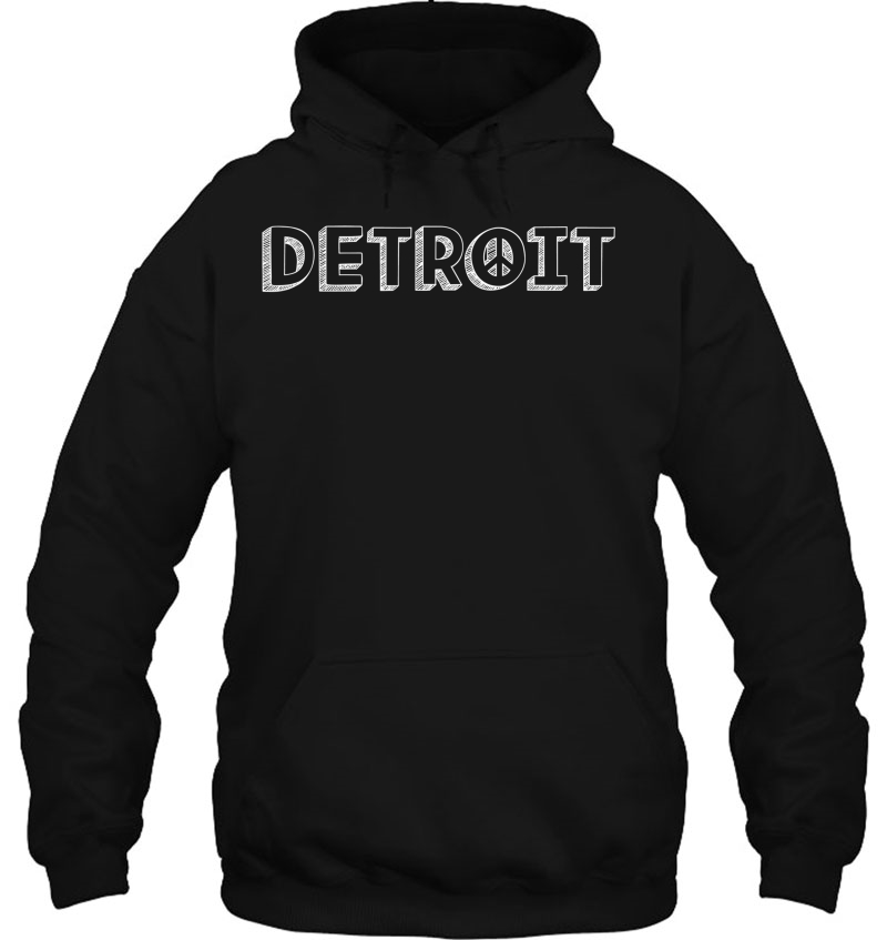 Detroit Peace Sign Downtown 313 Area Code Motown Mugs