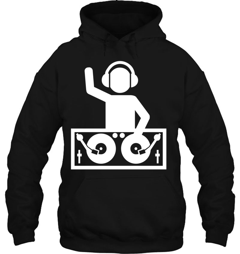 Dj With Turntables Pullover Mugs