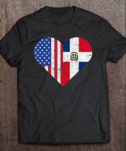 Dominican Republic Flag Dominican American Hometown Vintage Tee