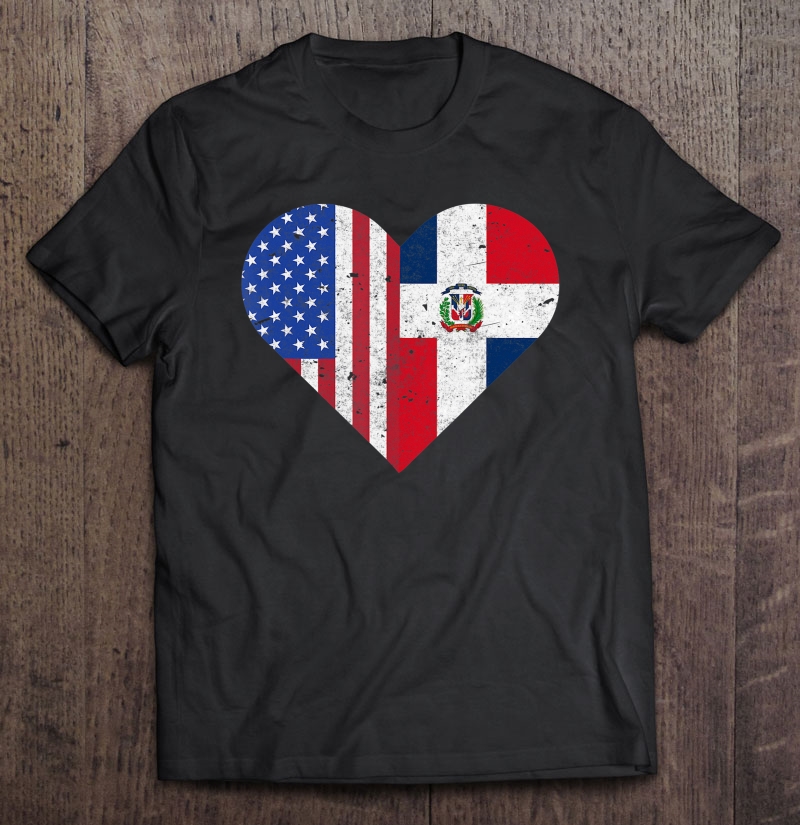 Dominican Republic Flag Dominican American Hometown Vintage Shirt