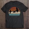 Duck Hunting Retro Sunset Gift For Hunter Pullover Tee