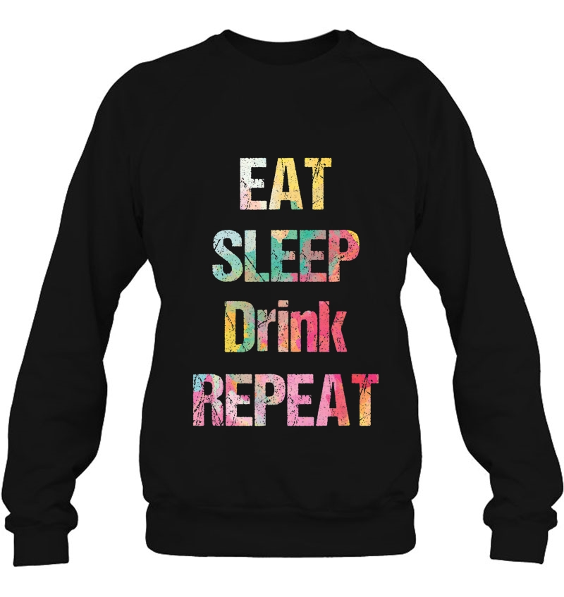 Eat Sleep Drink Repeat Colour Summer Festival Outfit Gift Mugs