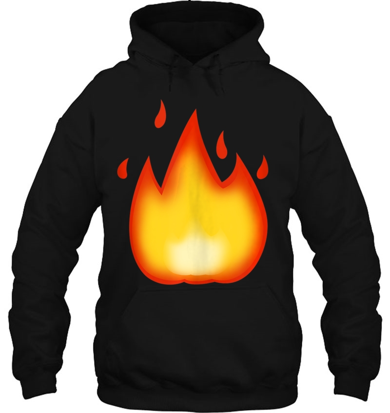 Emoji Fire Flame Hot Awesome, Exciting On Fire Emoticon Text Mugs