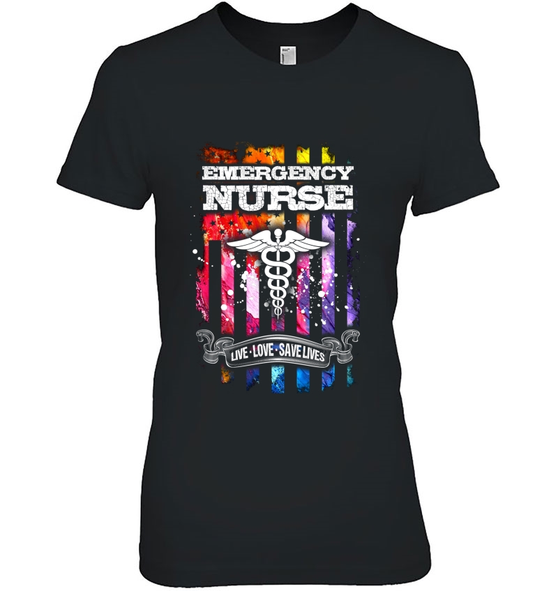 Er Nurse Live Love Save Lives Appreciation Emergency Nurse Hoodie