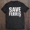 Ferris Beuller's Day Off White Distressed Save Ferris Tee