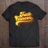 Fuck Cancer Retro Vintage 70'S Gift For Cancer Survivor Tee