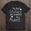 Funny Aunt Gift Best Sisters Get Promoted To Aunt Auntie Tee