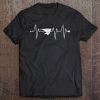 Funny Hang Gliding Glider Heartbeat Heart Pulse Rate Ekg Tee