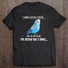 Funny I May Look Calm Parakeet Budgie Parrot Bird Apparel Pullover Tee