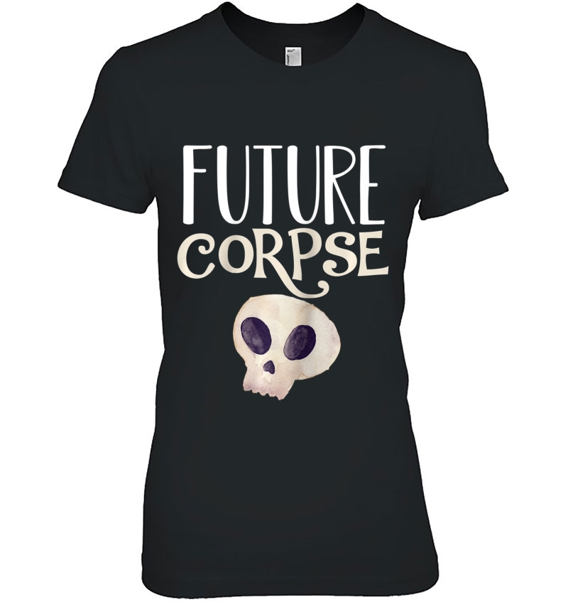 Future Corpse Funny Skull Skeleton Halloween Horror Costume Raglan Baseball Tee Hoodie