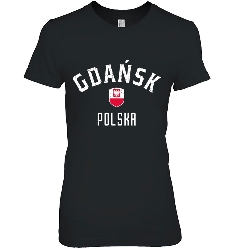 Gdansk Poland - Polish Flag Gdansk Polska Tee Hoodie