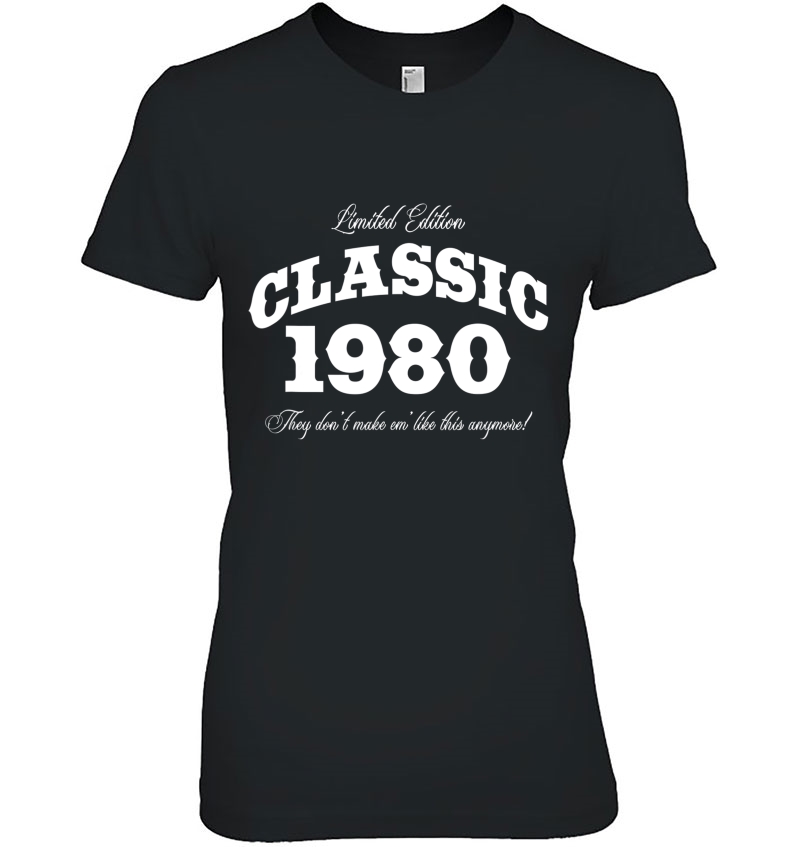 Gift For 40 Year Old Vintage Classic Car 1980 40Th Birthday Hoodie