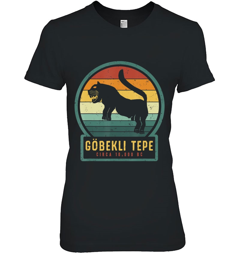 Gobekli Tepe Lion Large Cat Ancient Megalithic Structure Ladies Tee