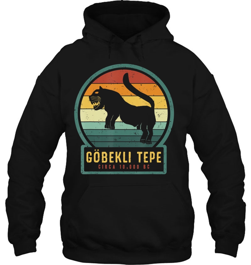 Gobekli Tepe Lion Large Cat Ancient Megalithic Structure Hoodie