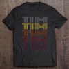 Graphic Tee First Name Tim Retro Pattern Vintage Style Tee
