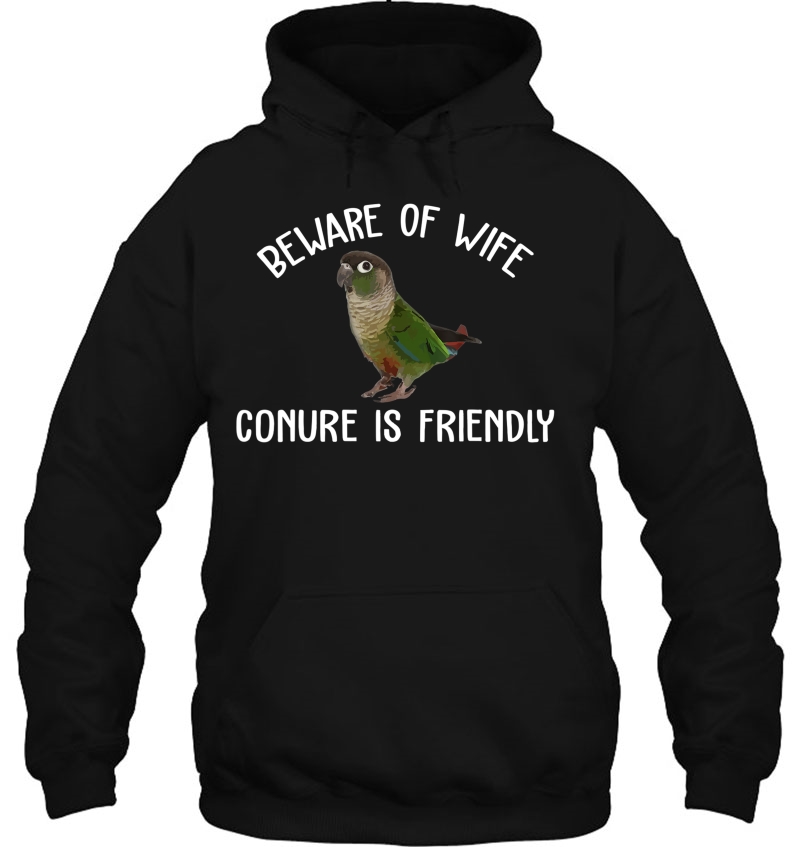 Green Cheek Conure Shirt, Beware Of Wife And Conure Parrot Mugs