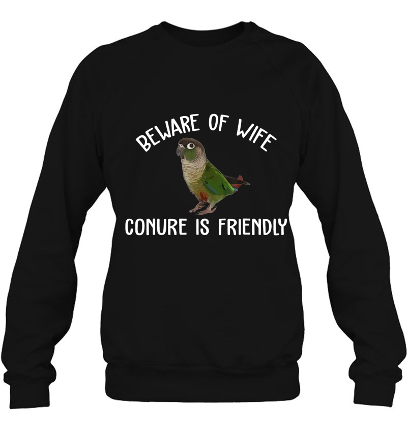 Green Cheek Conure Shirt, Beware Of Wife And Conure Parrot Mugs