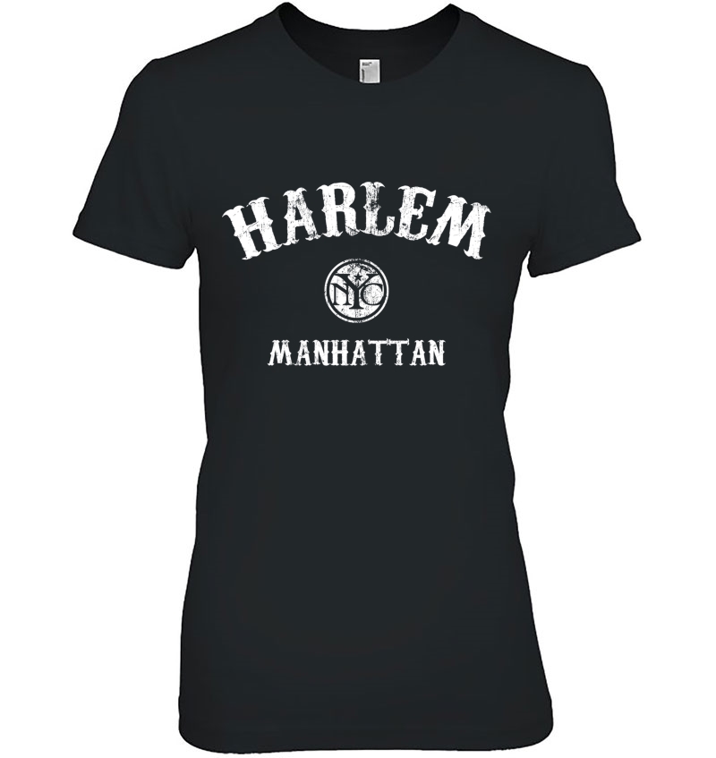 Harlem Nyc Vintage Style New York Design Ladies Tee
