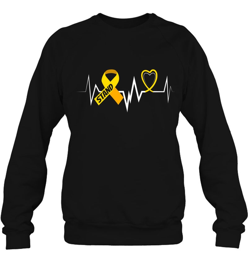 Heartbeat Products Sarcoma Ribbon Sarcoma Awareness Sweatshirt