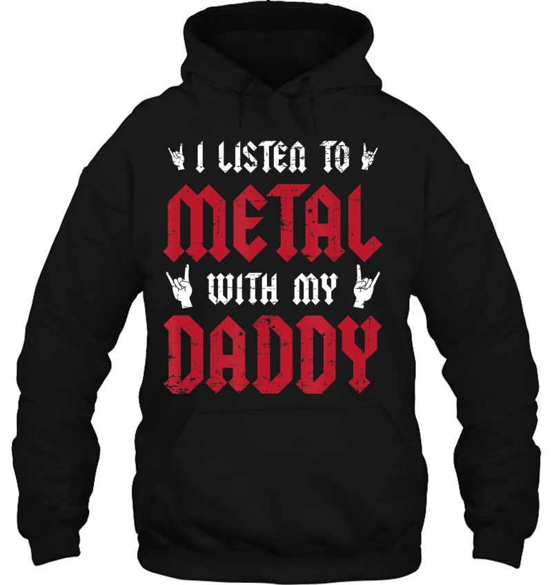 I Listen To Metal With My Daddy - Heavy Metal Gift Mugs