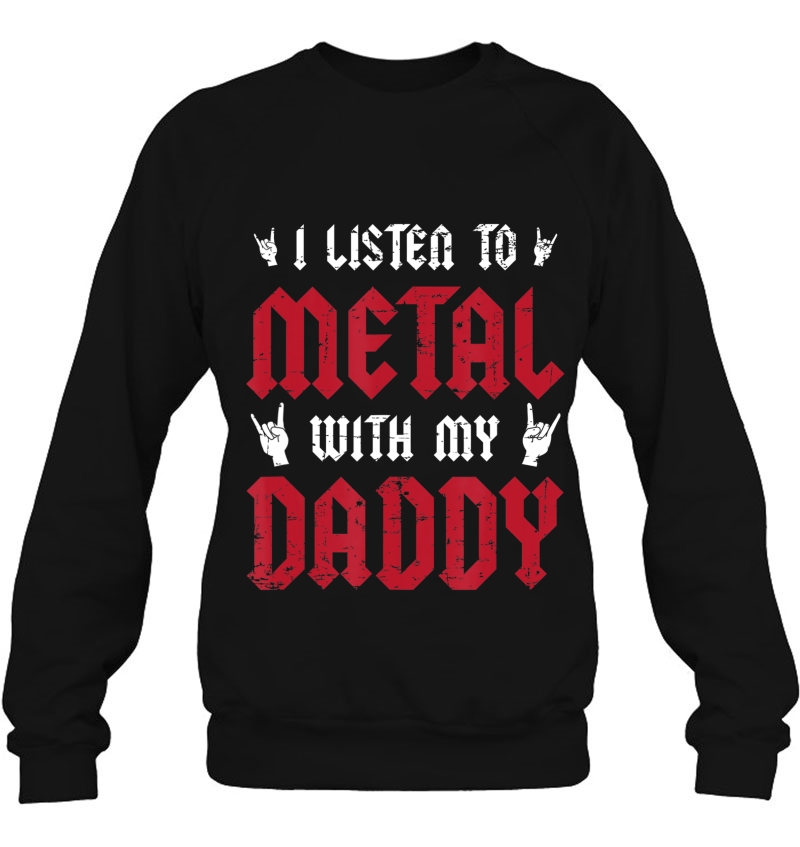 I Listen To Metal With My Daddy - Heavy Metal Gift Mugs