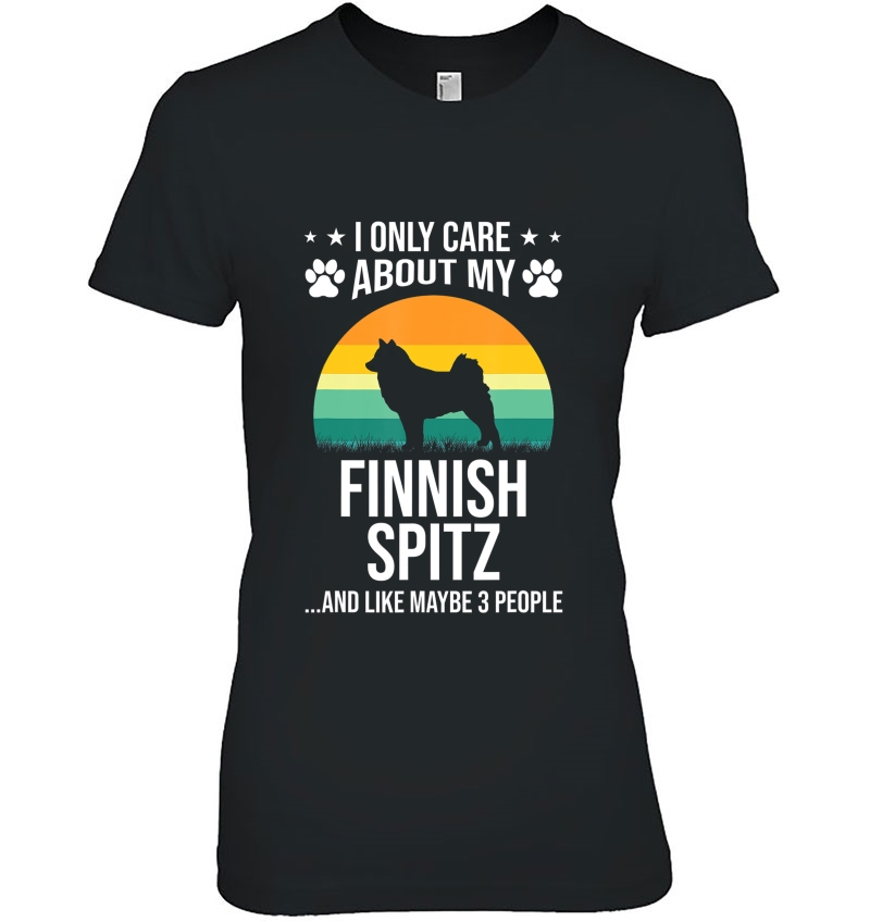 I Only Care About My Finnish Spitz Dog Lover Gift Hoodie