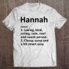 Hannah Definition Personalized Name Funny Birthday Tee