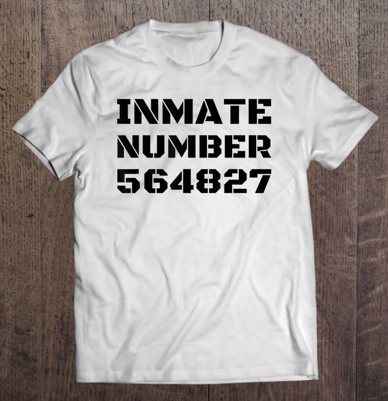 Inmate Number 564827 Halloween Diy Gift Group