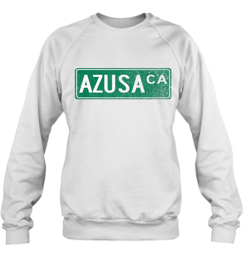 Retro Style Azusa Ca Street Sign Mugs