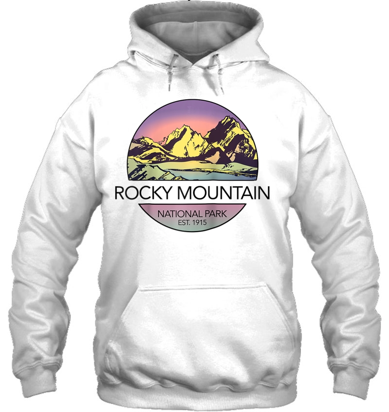 Retro Vintage Rocky Mountain Shirt National Park Raglan Baseball Mugs