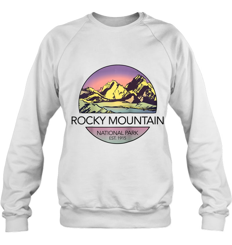 Retro Vintage Rocky Mountain Shirt National Park Raglan Baseball Mugs