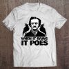 When It Rains It Poes Funny Edgar Allan Poe Raglan Baseball Tee