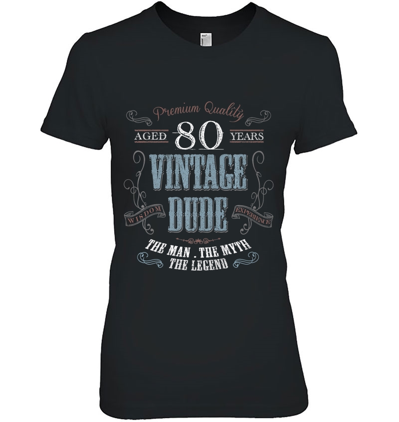 80Th Birthday Gift Idea For Vintage Dude 80 Years Old Hoodie