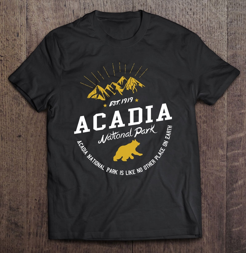 Acadia Us National Park Shirt Camping Maine Outdoor Hiking Shirt