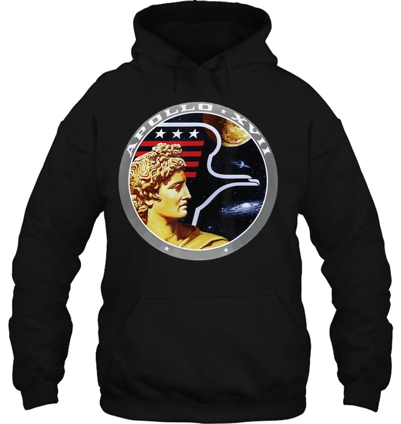Apollo 17 Nasa Mission Patch Space Gift Nasa Hoodie