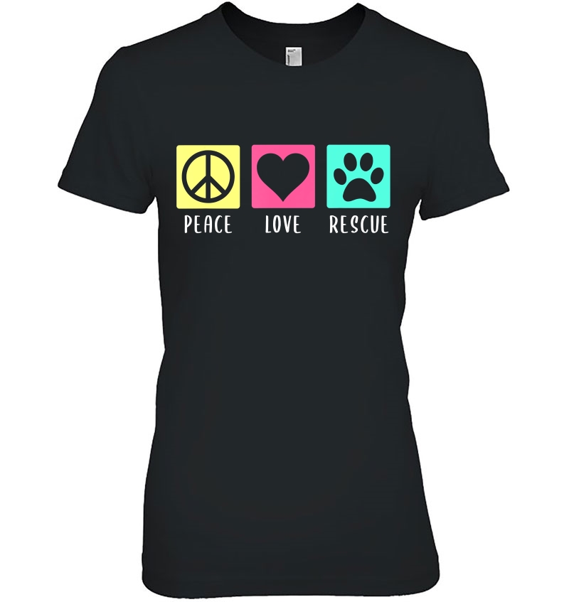 Arizona Small Dog Rescue - Peace Love Rescue Ladies Tee