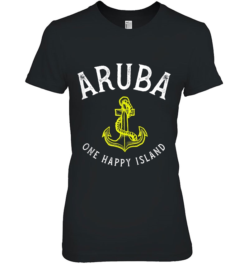 Aruba Is One Happy Island Travel Vacation Souvenir Hoodie