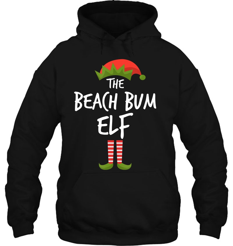 Beach Bum Elf Matching Family Christmas Group Party Pajama Mugs