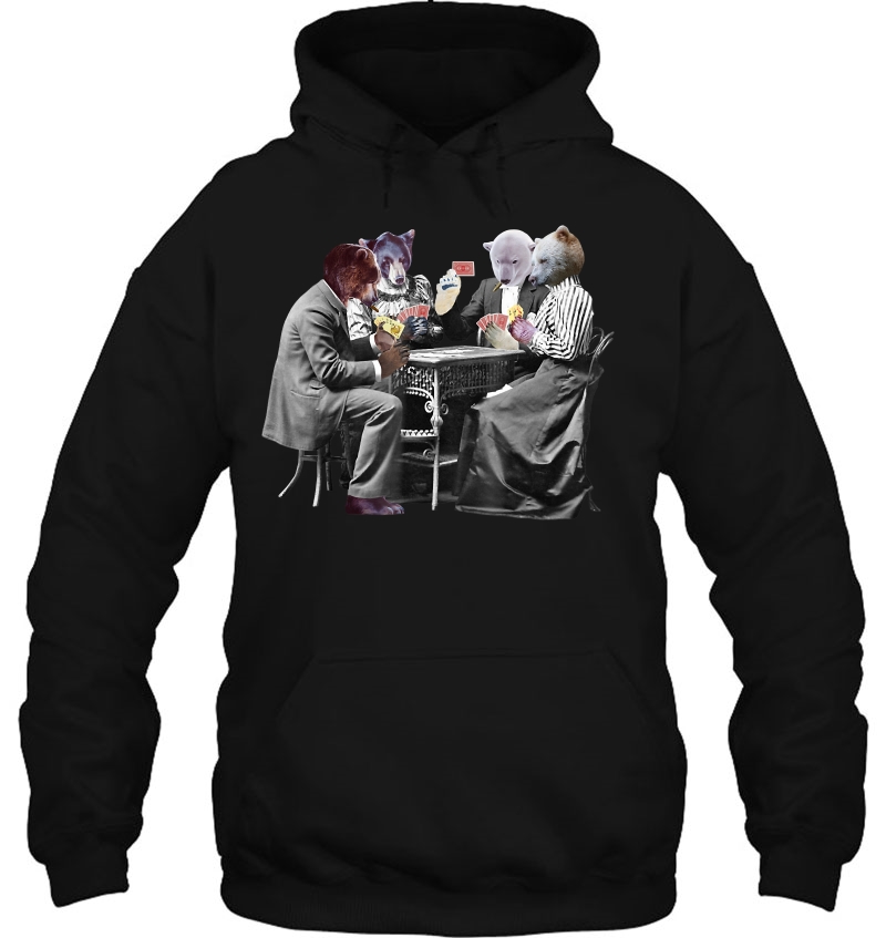 Bears Playing Cards - By Behrbones Hoodie