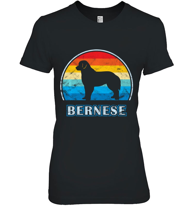 Bernese Mountain Dog Vintage Design Dog Ladies Tee