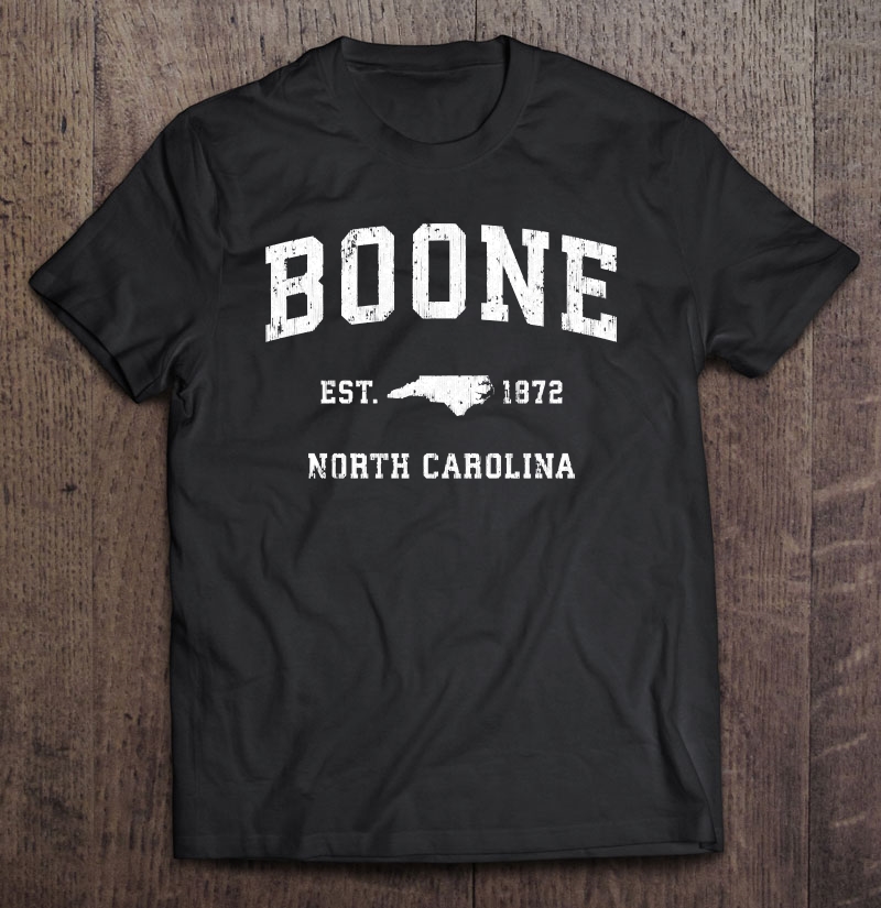 Boone North Carolina Nc Vintage Athletic Sports Design Shirt